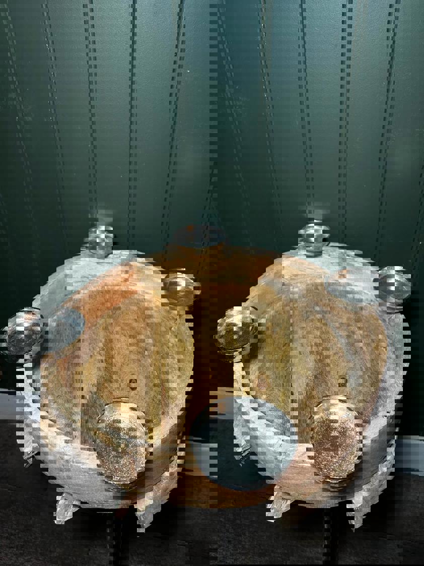 Wood Candle Holder Wreath