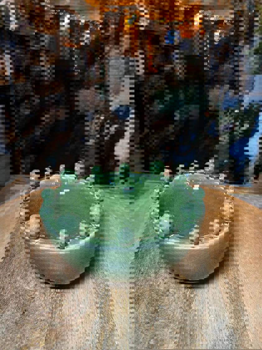 Green Bobble Trinket Bowl