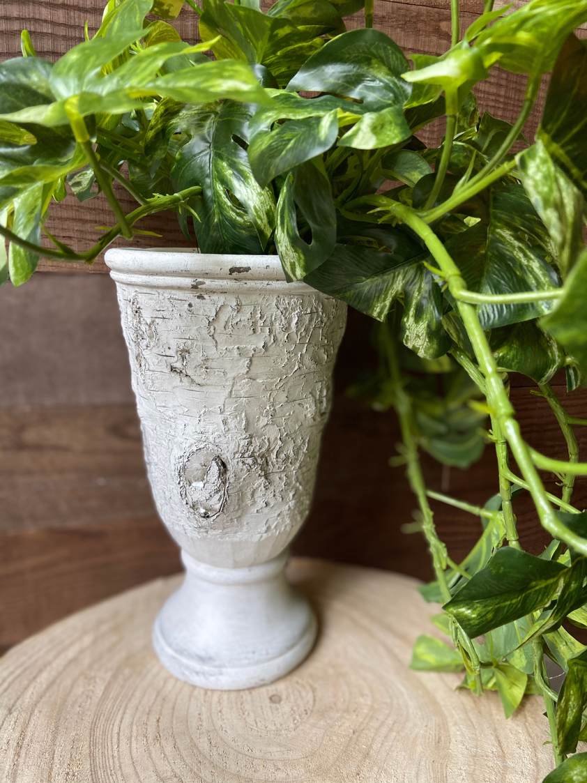 Bark Effect Plant Pot/Vase