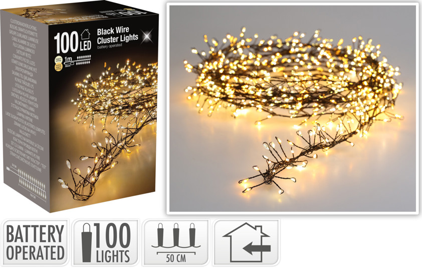 Blackwire Cluster Warm White Lights Blackwire Cluster Warm White Lights