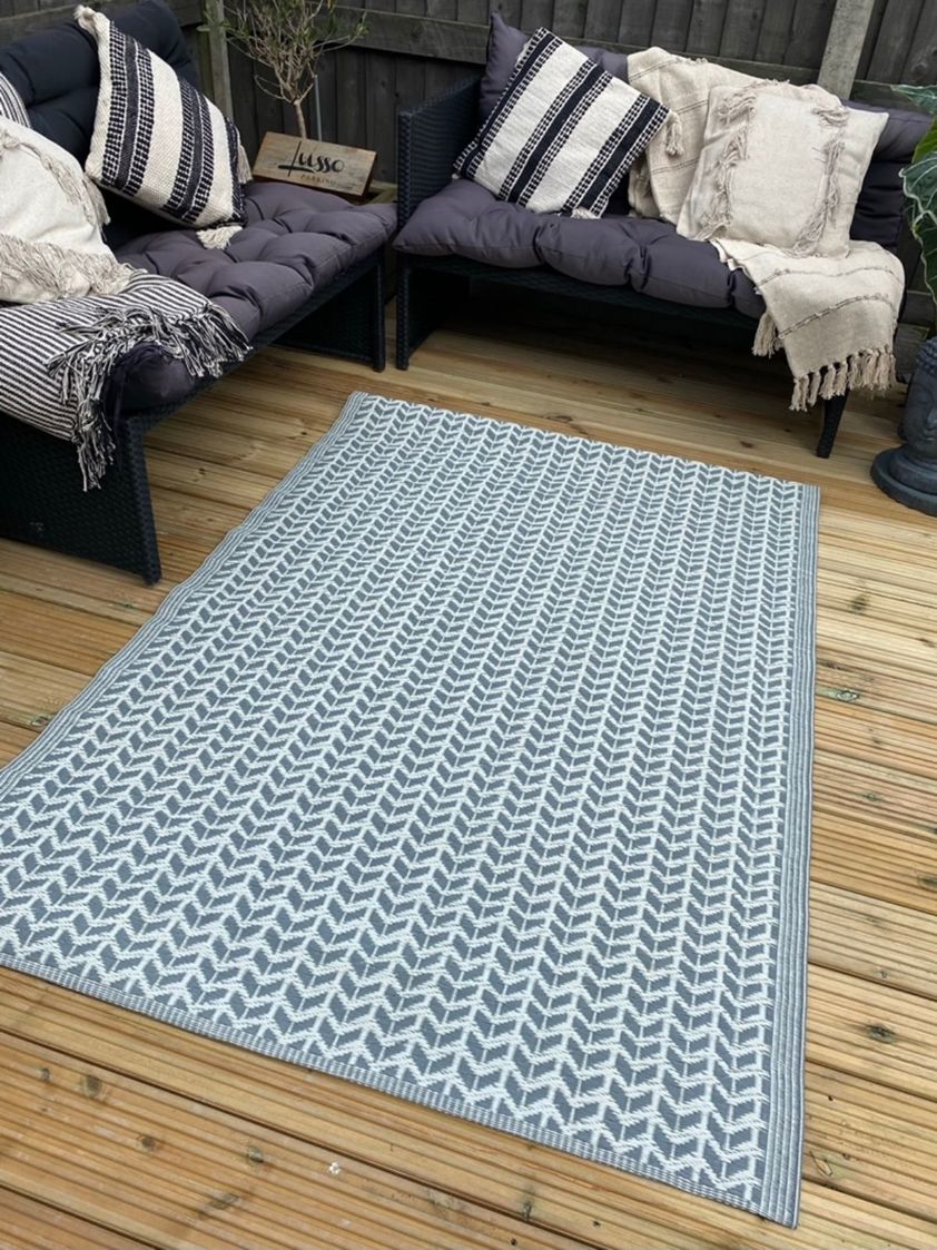 Grey Style 2 120x180cm Indoor/Outdoor Floor Mat