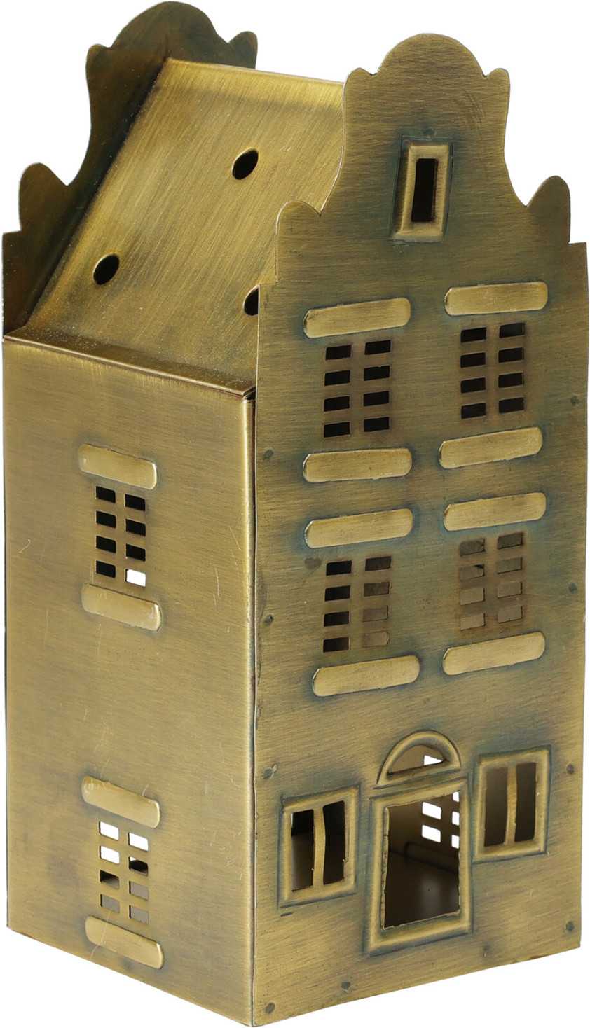 Medium Antique Brass House 17cm