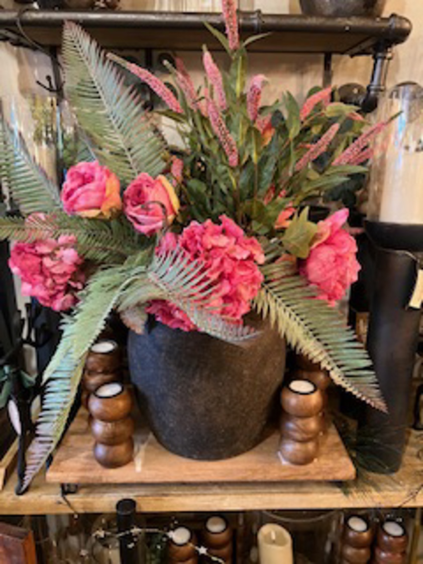 Earthenware Black Vase