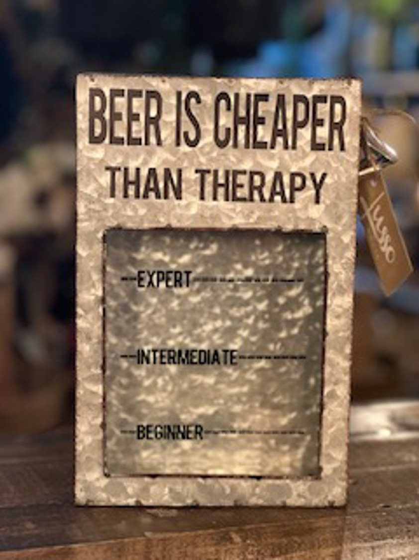 Beer is Cheaper than Therapy