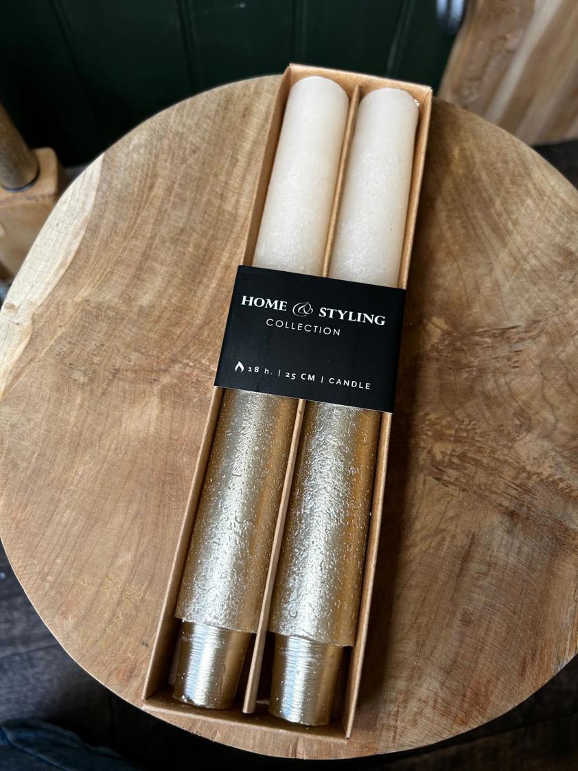 Ivory Dinner Candles