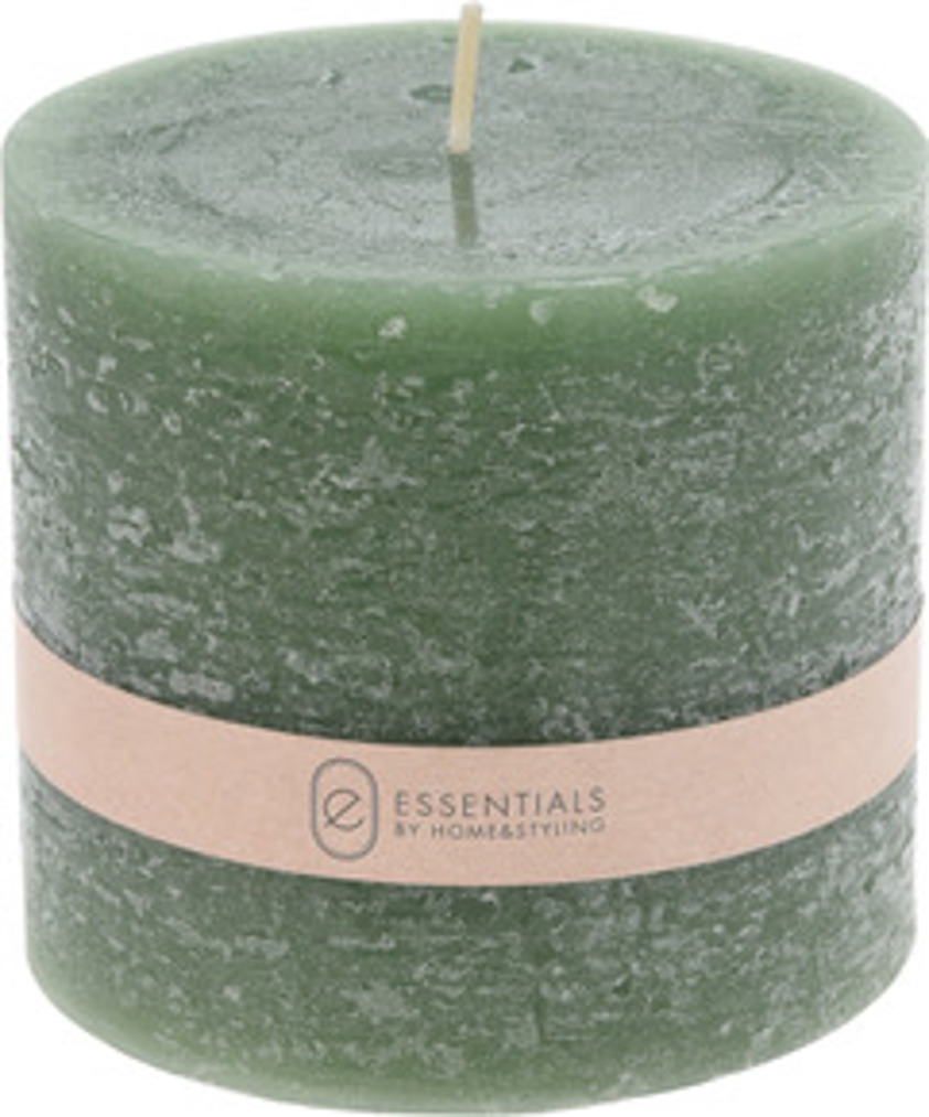 Green Pillar Candle 10cm x 9cm