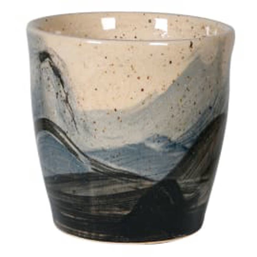 Hand Painted Wave Planter WTL022