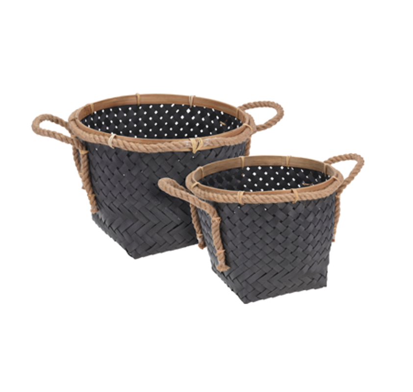 Black/Dark Grey Plastic Basket