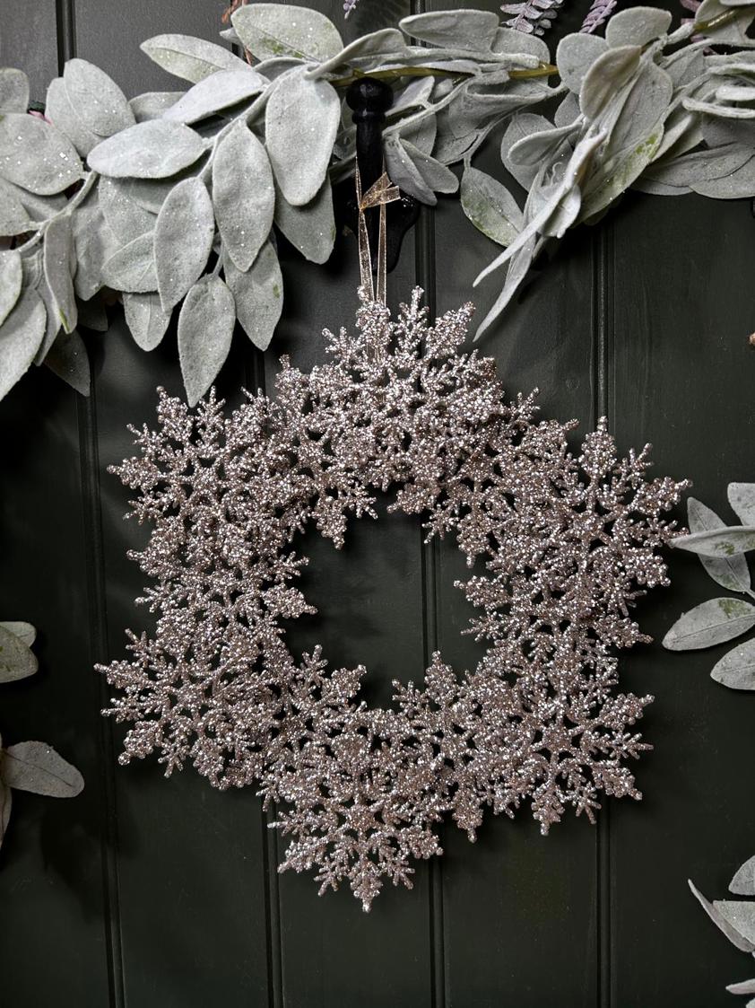 Champagne Glitter Snowflake