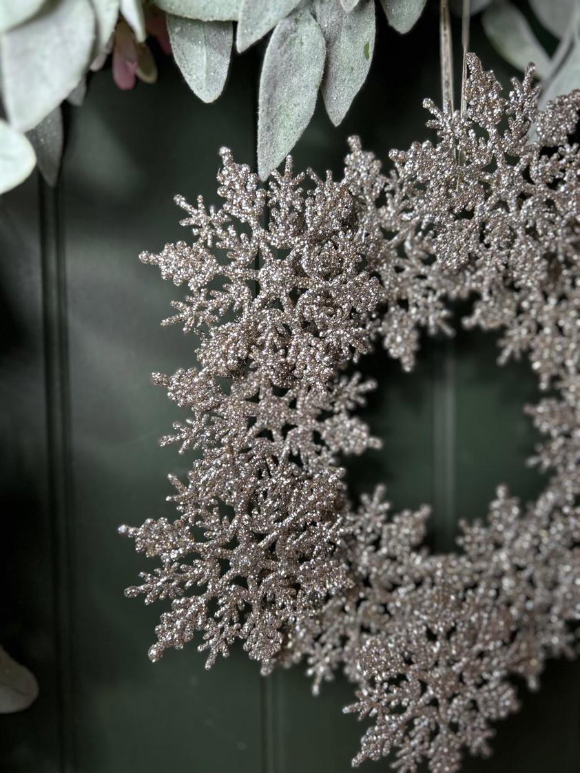 Champagne Glitter Snowflake