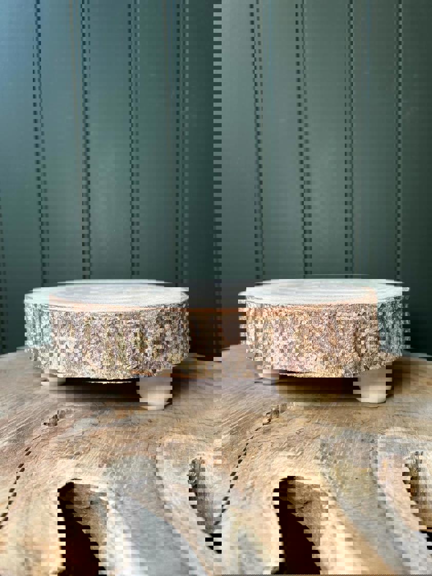 Bark Slice Wood Stand