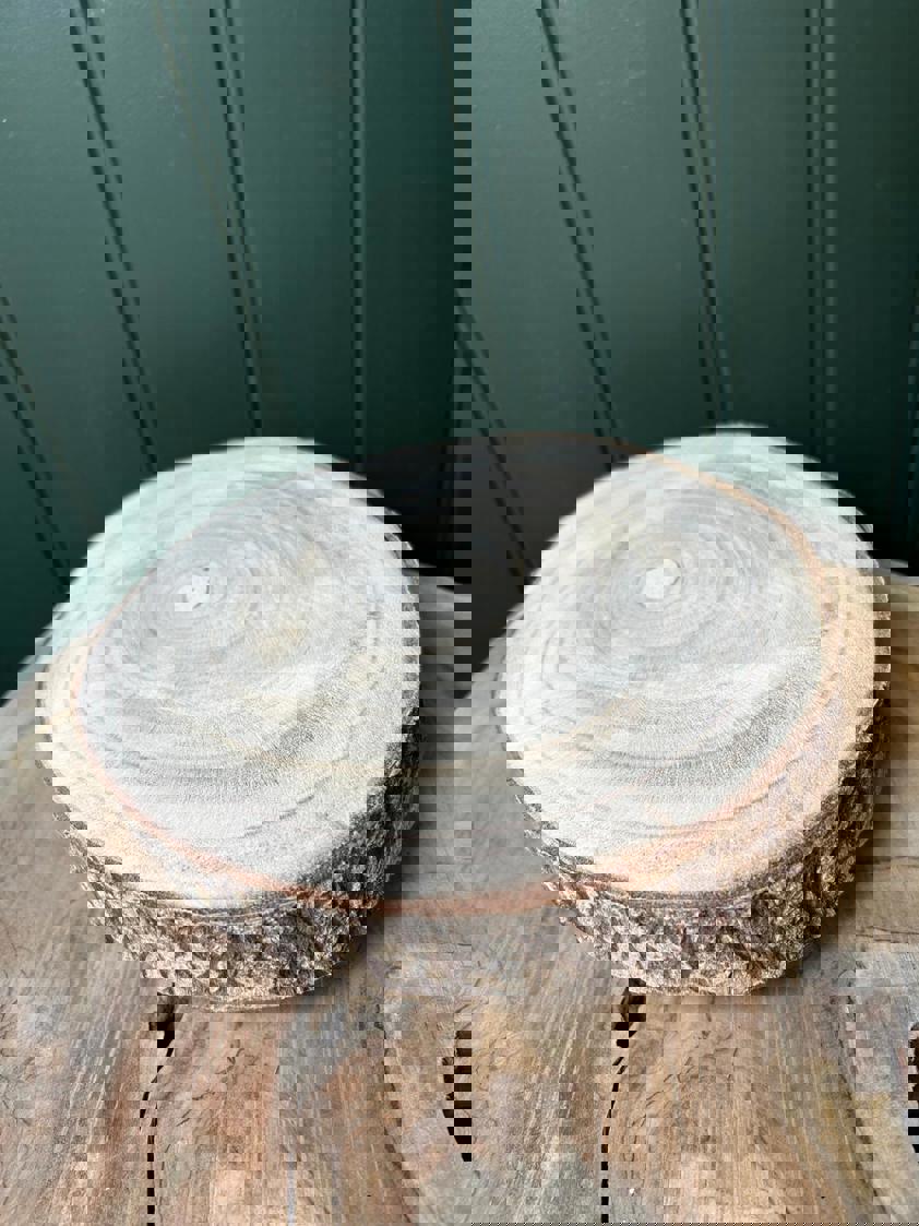 Bark Slice Wood Stand