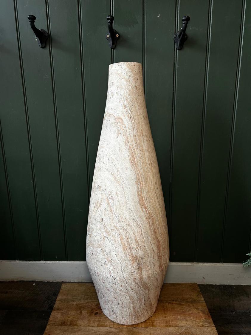 Natural Grain Effect Tall Vase