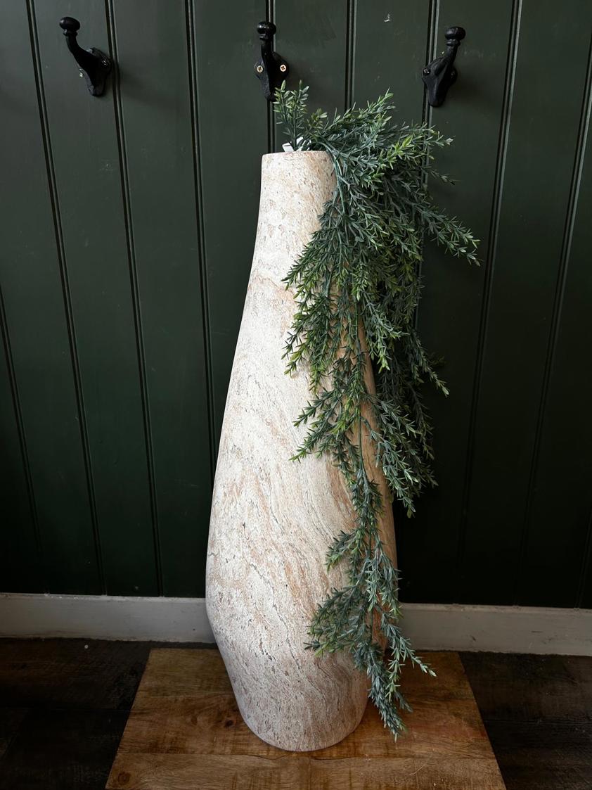 Natural Grain Effect Tall Vase