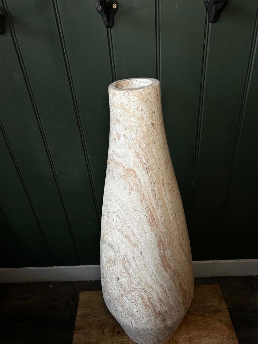 Natural Grain Effect Tall Vase