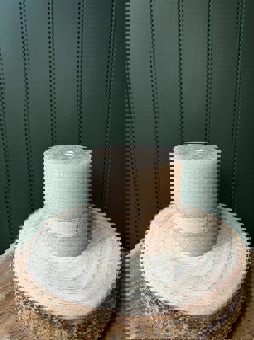 Light Pink Pillar Candle 10cm x 9cm