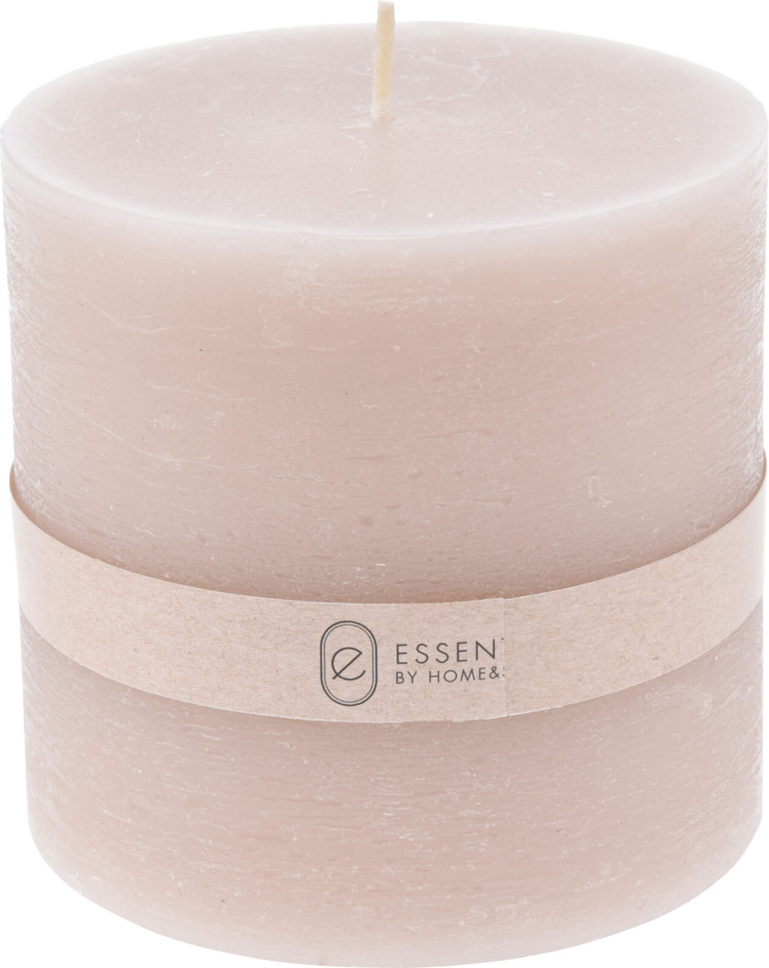 Light Pink Pillar Candle 10cm x 9cm