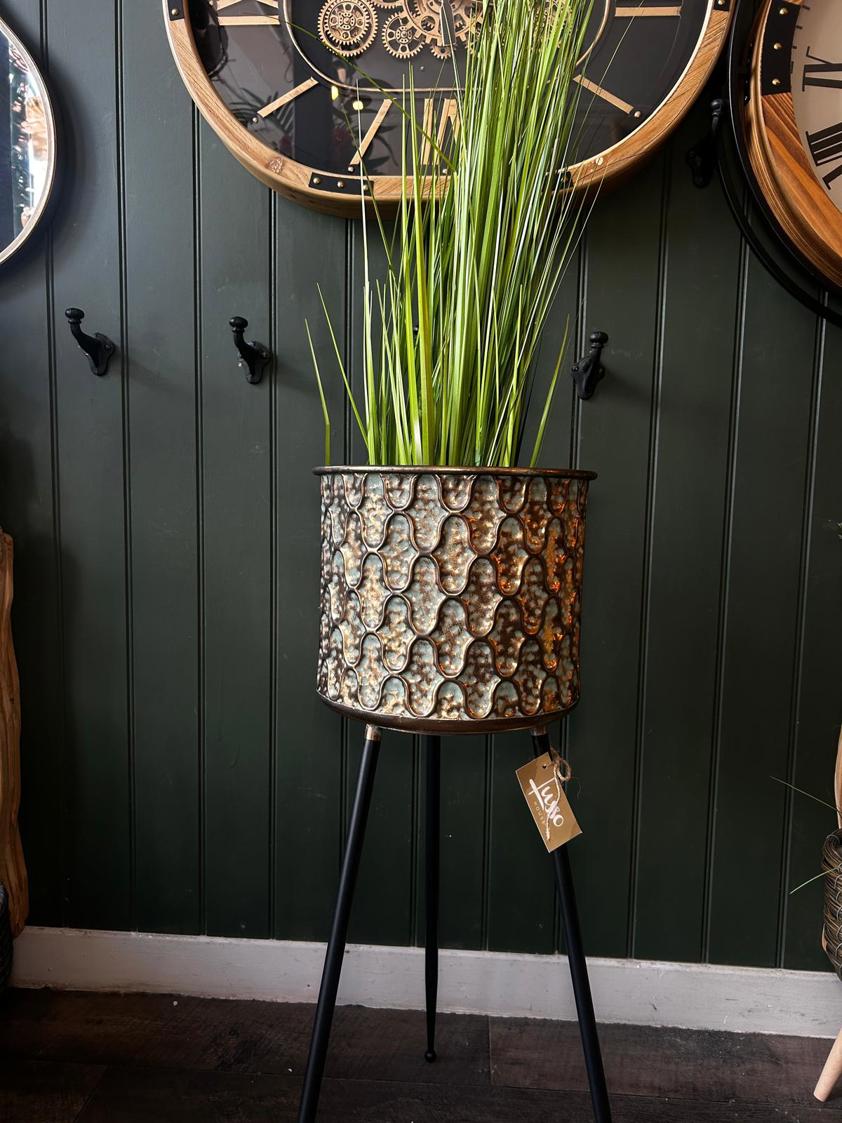 Metal Majestic Planter