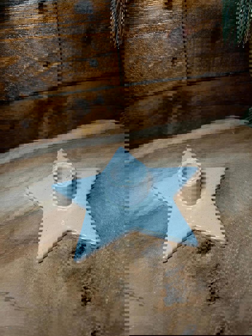 Porcelain Star Dinner Candle Holder