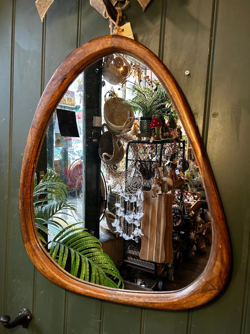 Dark Wood Mirror