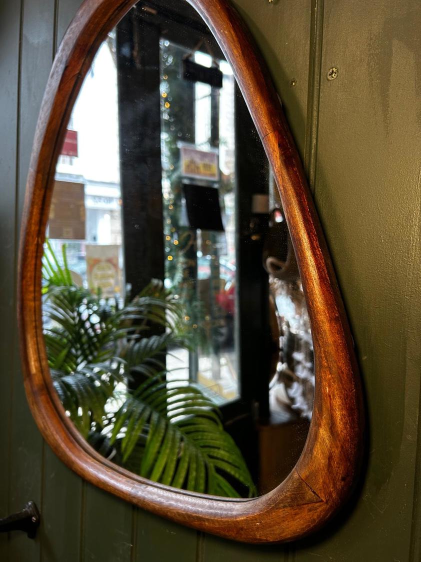 Dark Wood Mirror