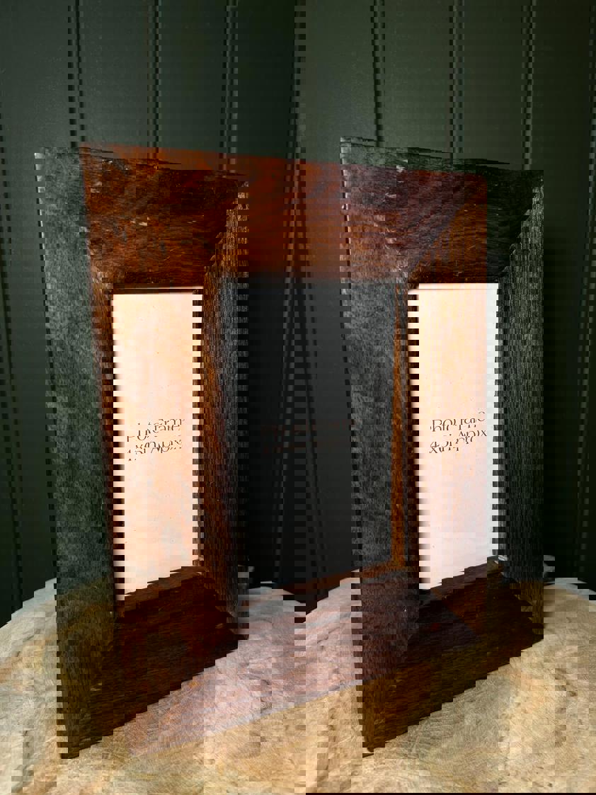 Mango Wood Wedge Photo Frame 4x6"