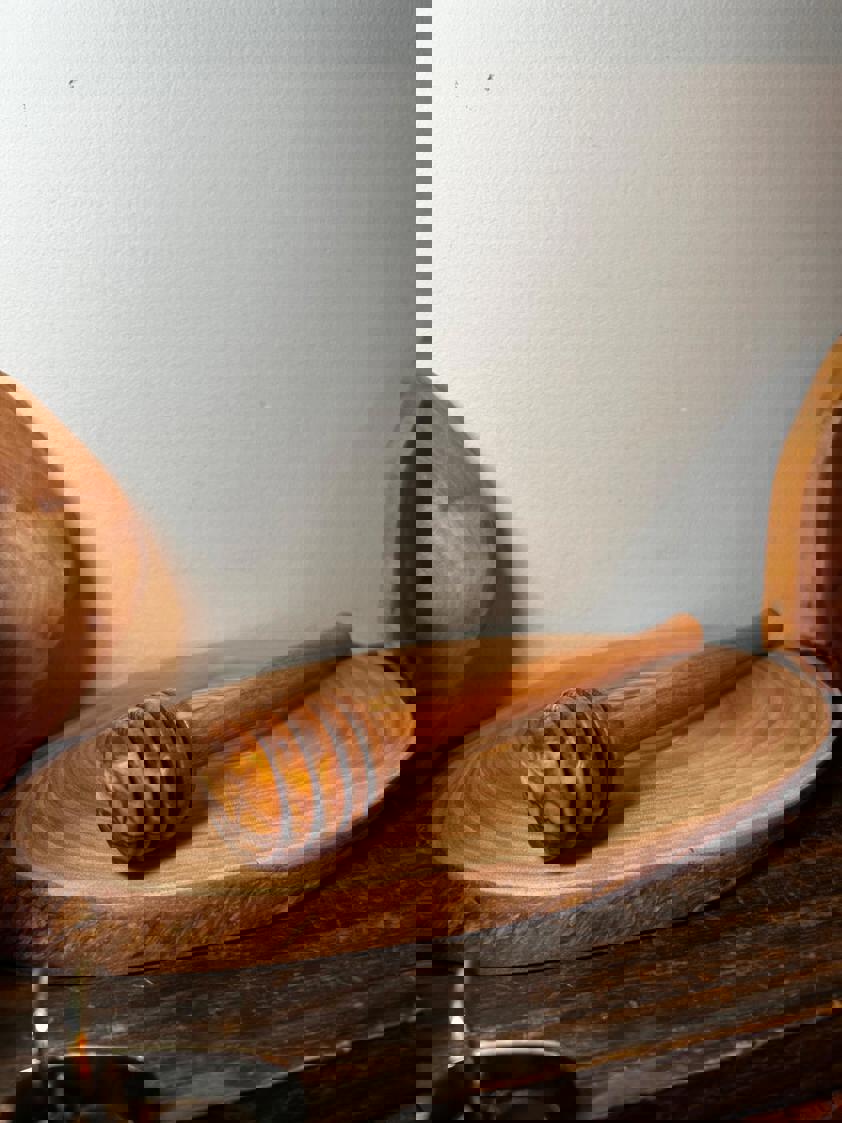 Olive Wood Honey Drizzler Wand