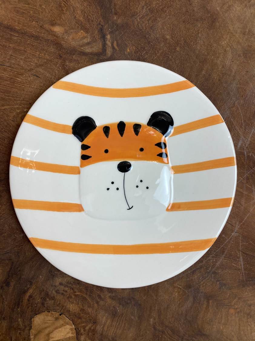 Tiger Children's Animal Plates