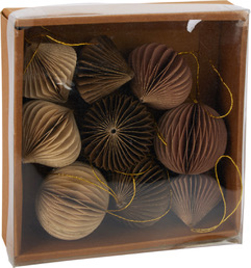 Onion Paper Bauble Set Onion Paper Bauble Set