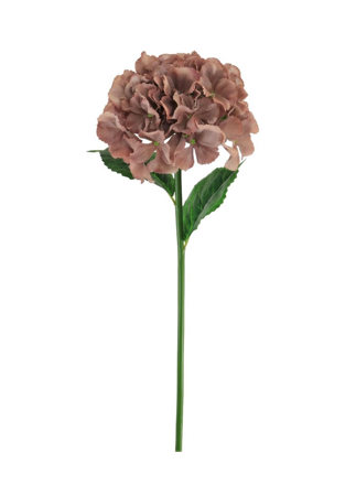  Silk Short Stem French Hydrangea Vintage Mauve
