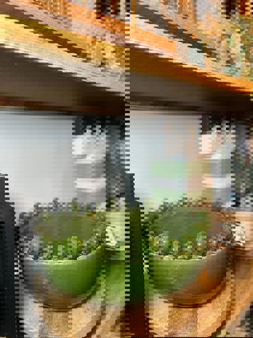 Green Round Bobble Bowl