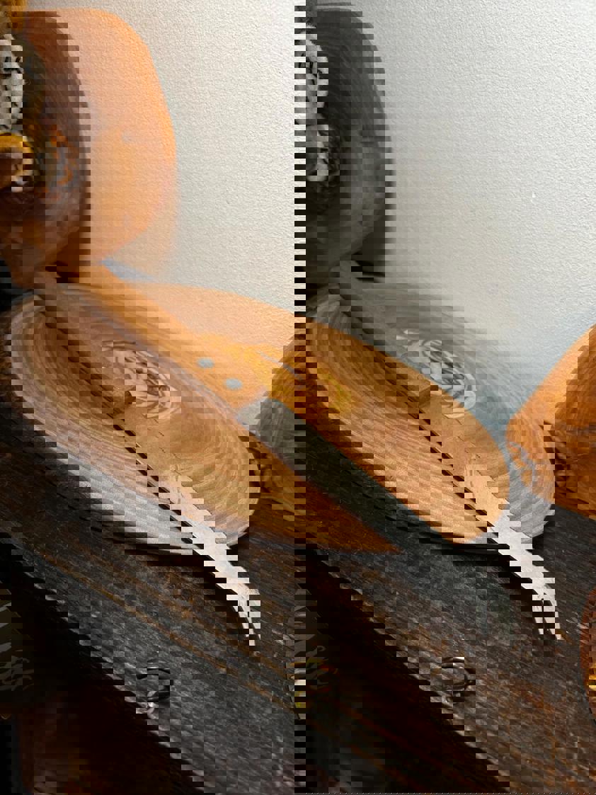 Olive Wood Hard Cheese Knife