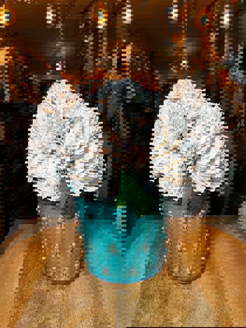 Turquoise Bobble Pot