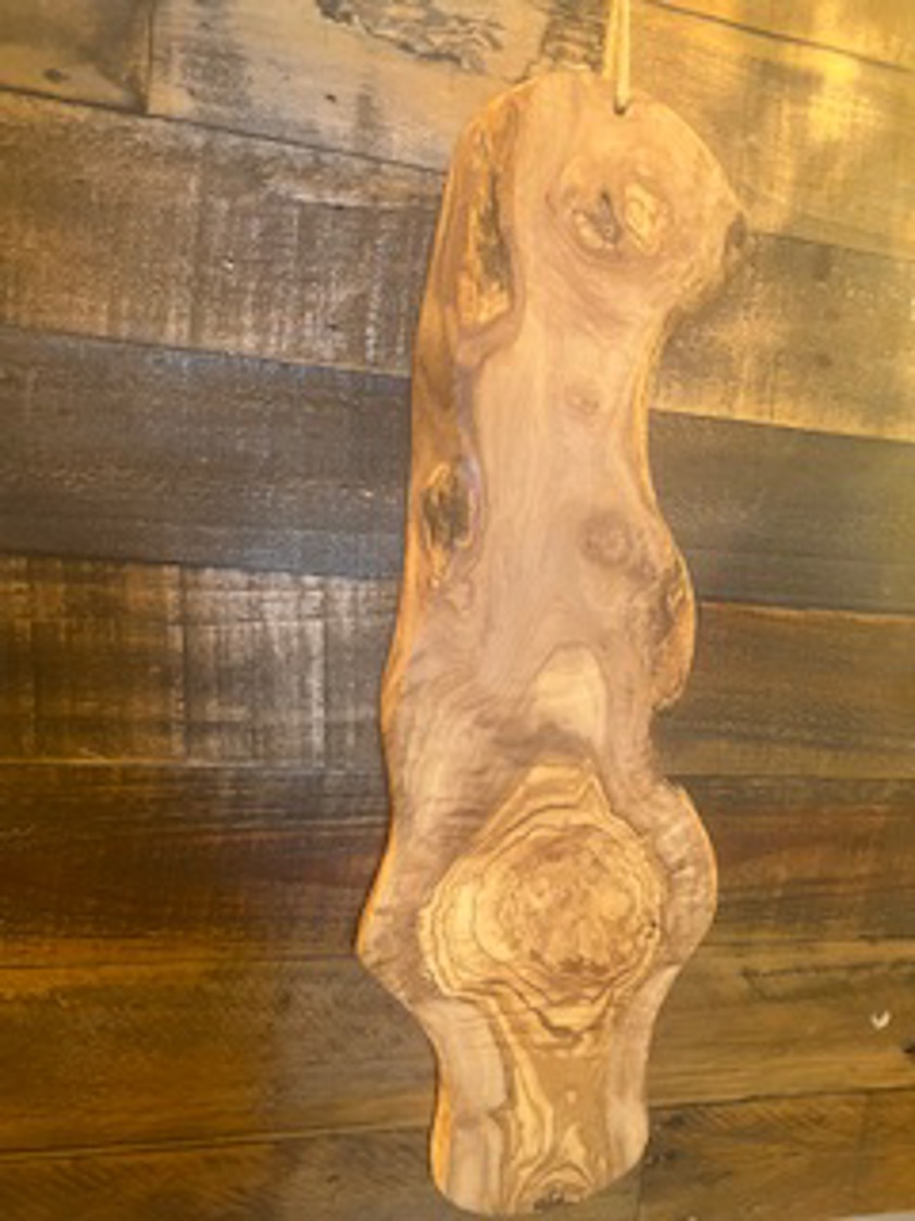 Olive Wood Rustic Long Slim Board