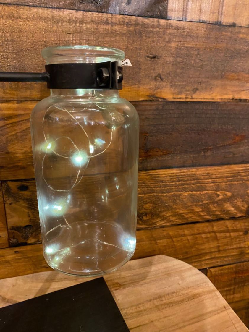 8LED Silver Wire Bottle Lights (Warm White)