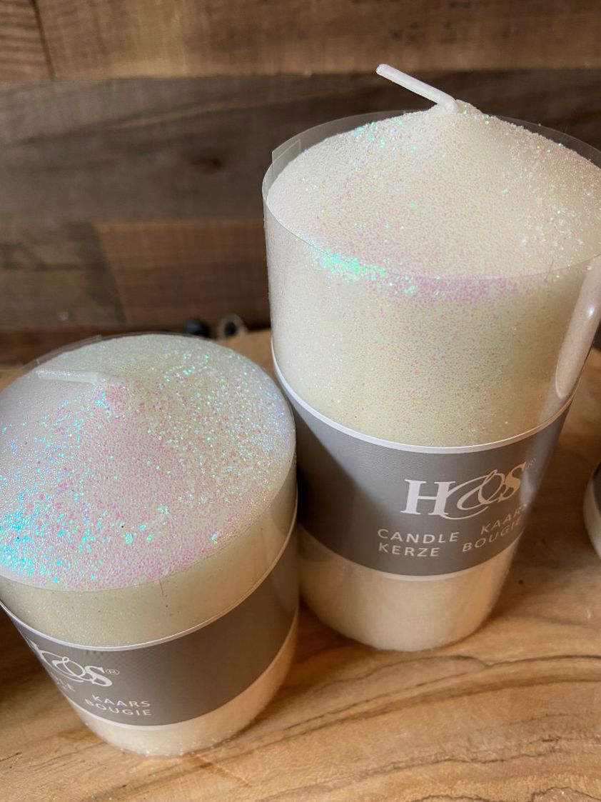 Pearl & Glitter Candles