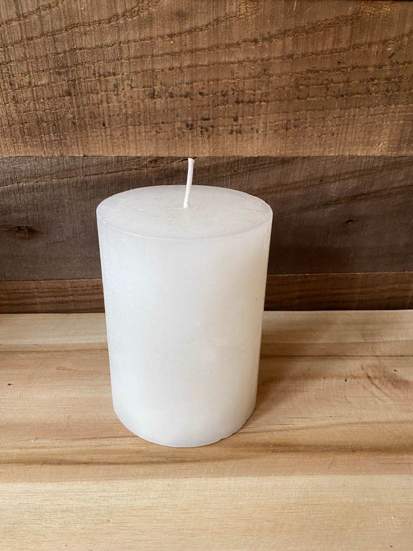 White Small Chunky Candle