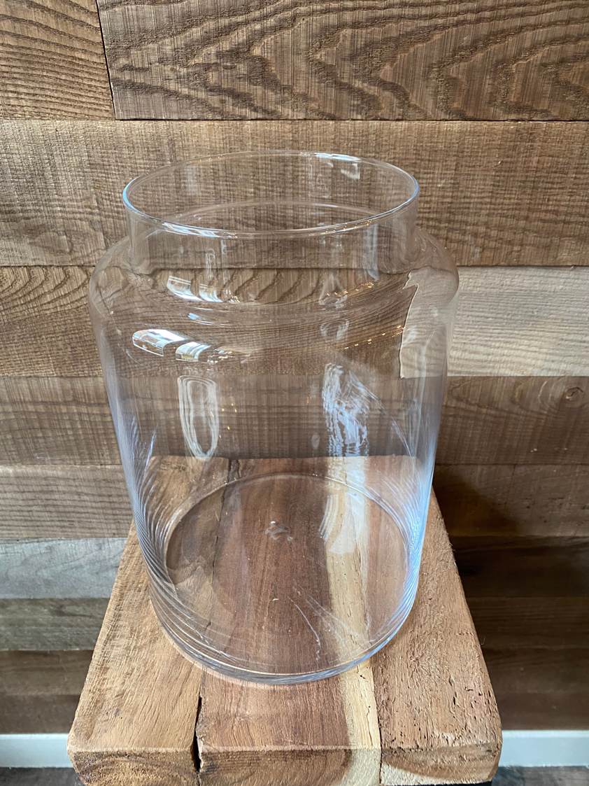 Glass Vase with Short Neck