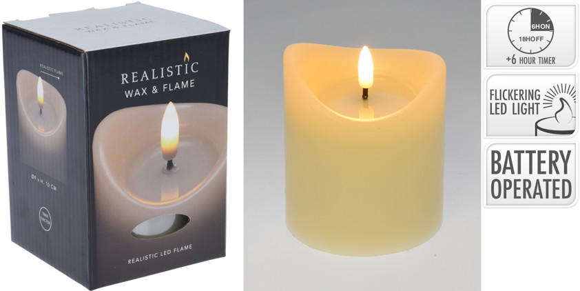 LED Ivory Candle