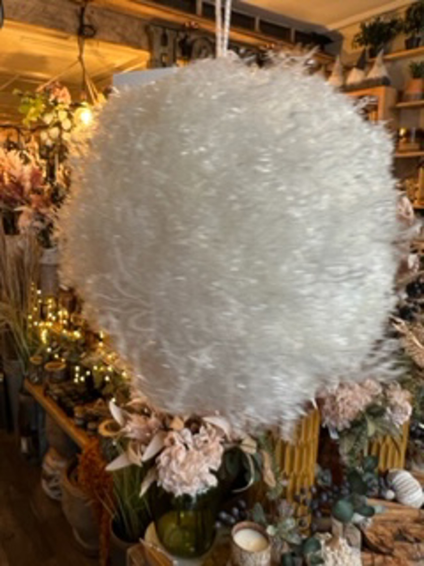 Hanging Snowball Decor 11cm