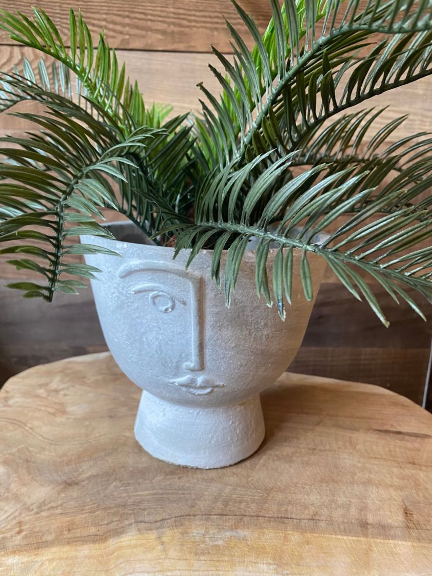 Round Ceramic Head Pot