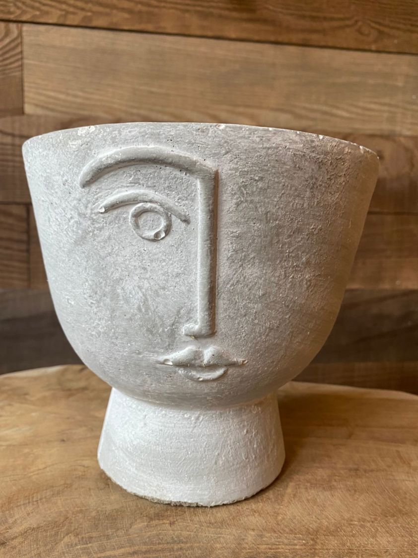Round Ceramic Head Pot