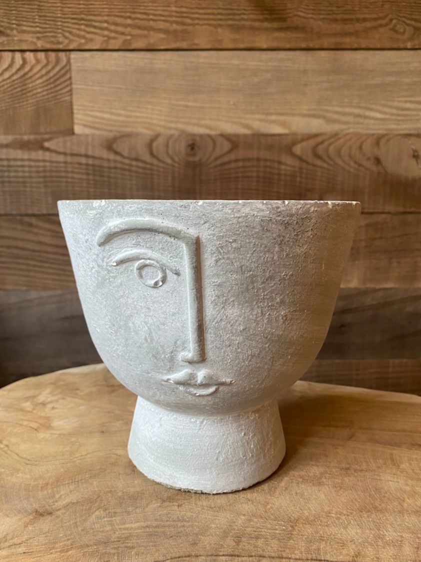 Round Ceramic Head Pot