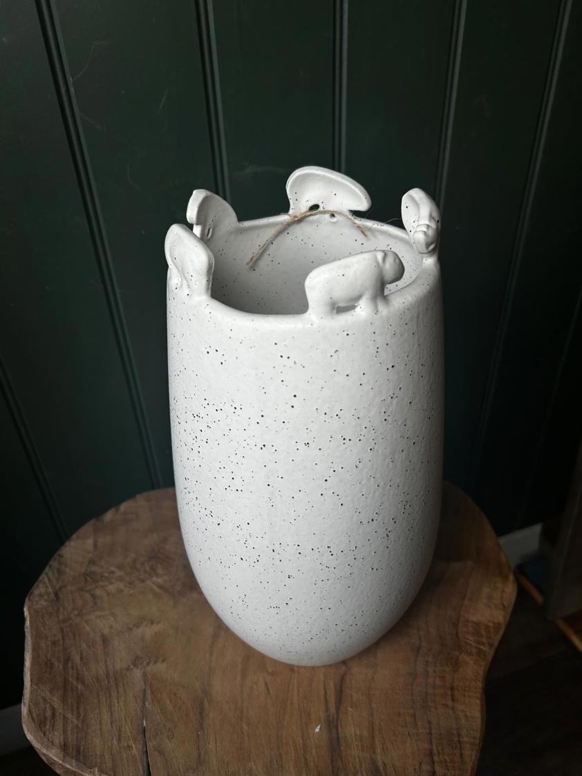 Animal Top Natural Vase