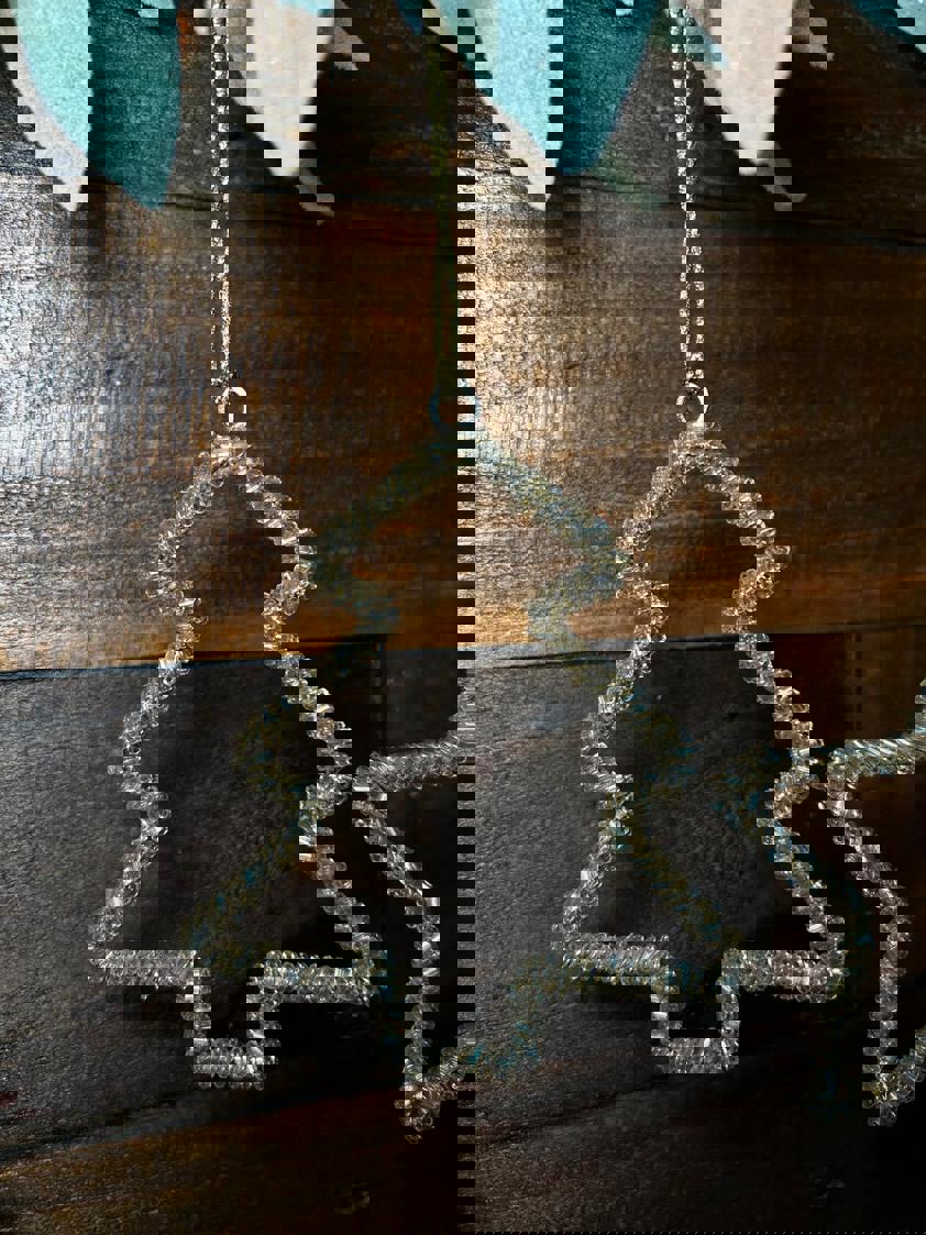 Beaded Gold Hanging Decor Beaded Gold Hanging Decor