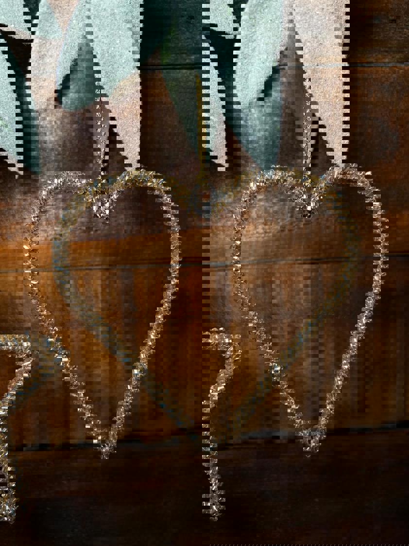 Beaded Gold Hanging Decor Beaded Gold Hanging Decor