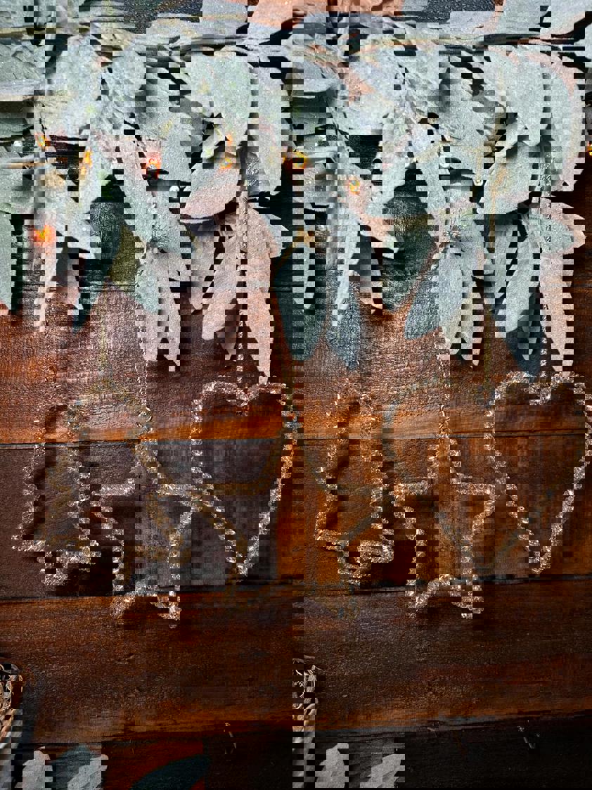 Beaded Gold Hanging Decor Beaded Gold Hanging Decor