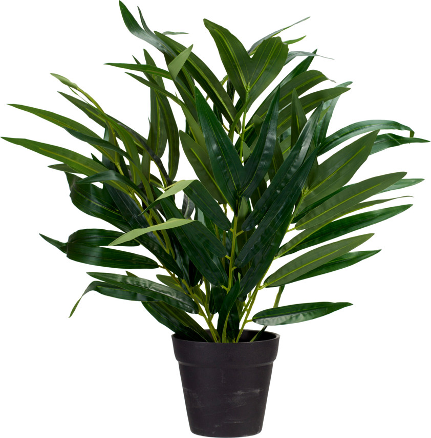 Faux Plant In Black Pot