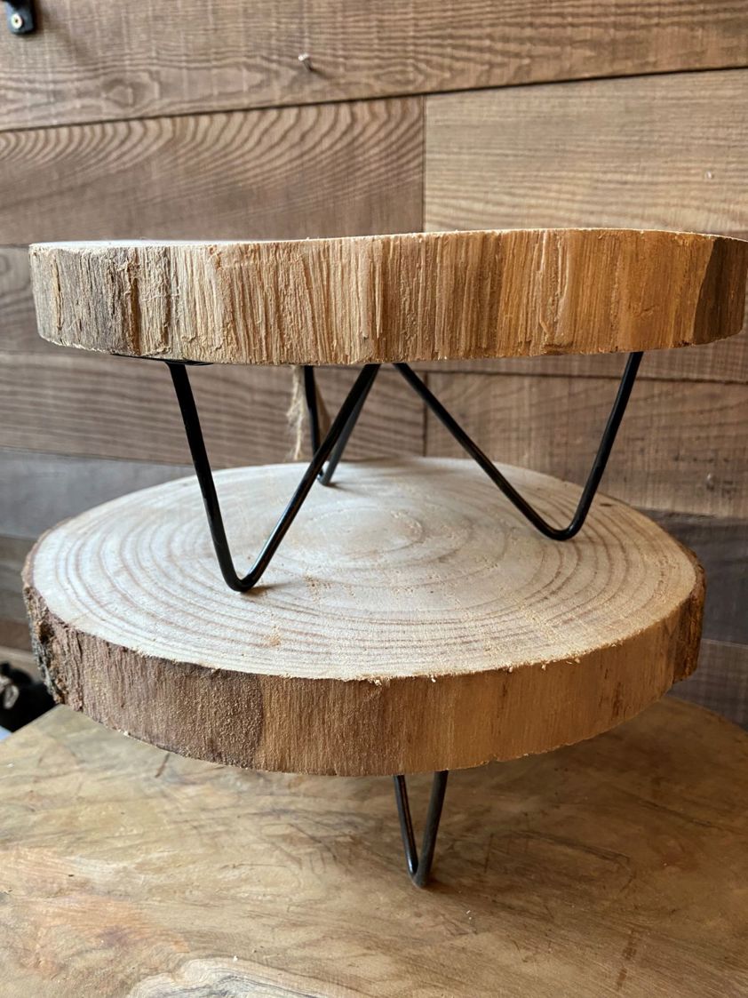 Bark Round Wooden Table