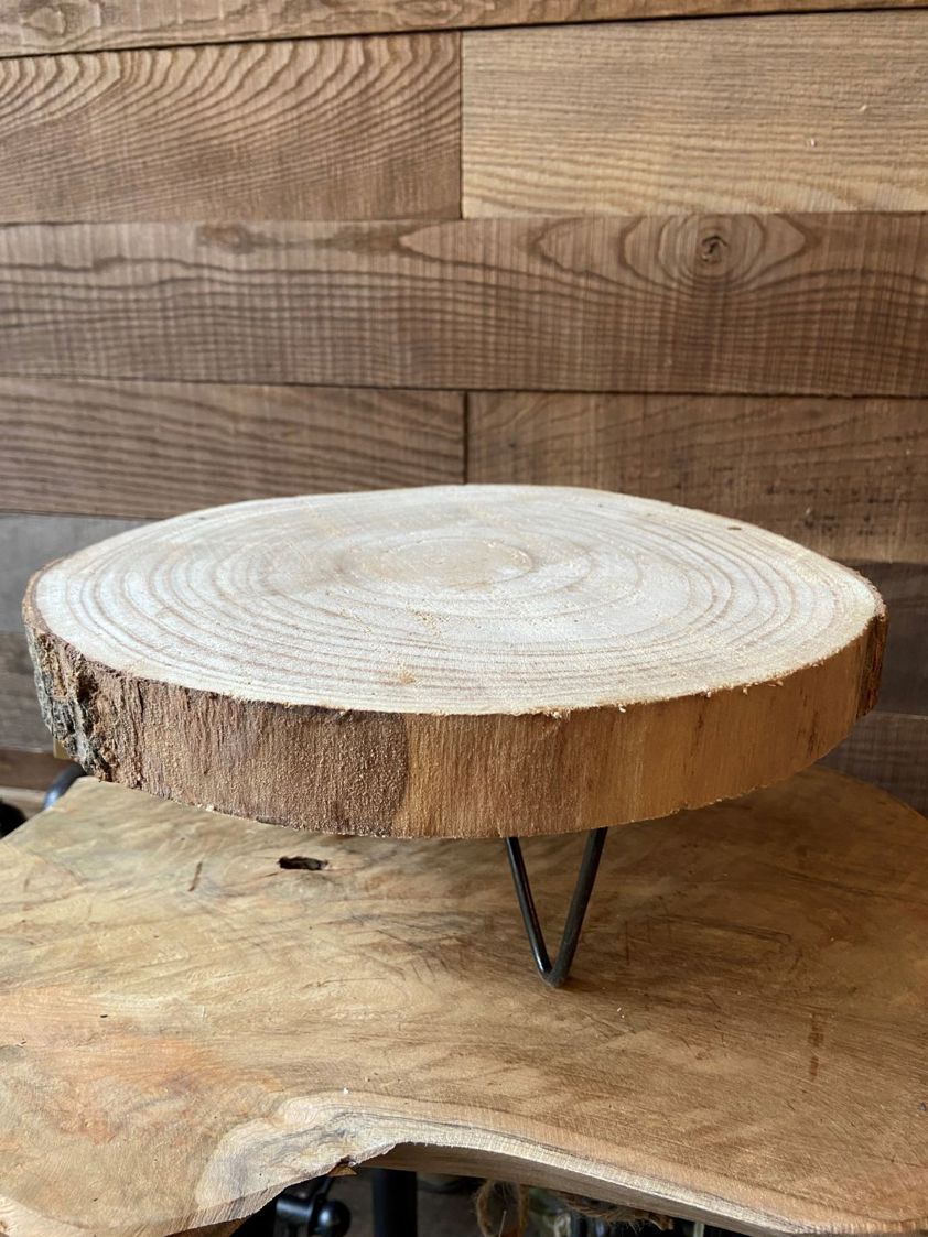 Bark Round Wooden Table